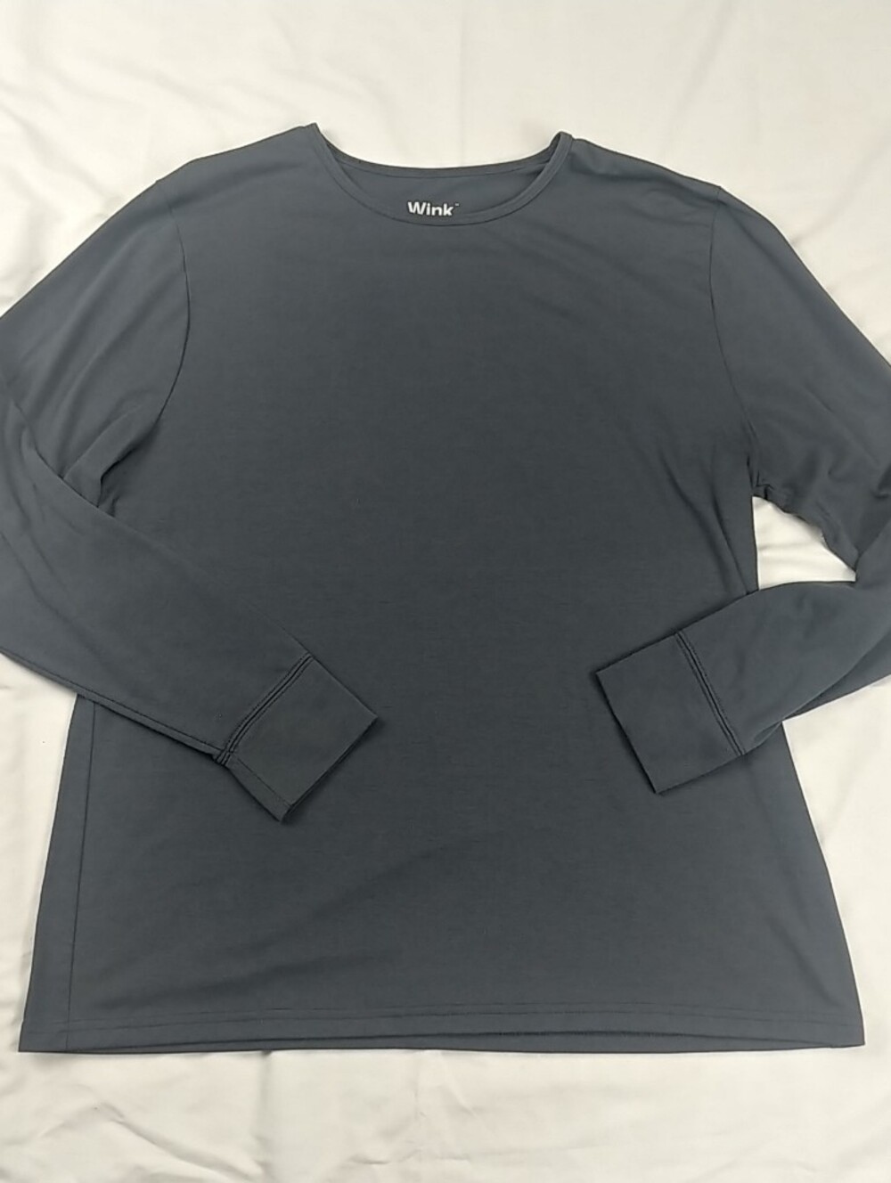Wink Modern Fit Base Layer Women XL Gray Crew Neck Long Sleeve Medical Outdoor